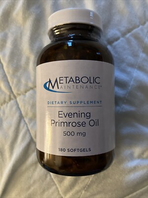 Evening Primrose Oil 500mg 180 Softgels Metabolic Maintenance