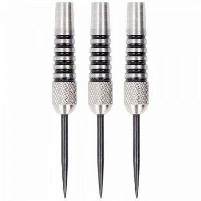Steeldart Barrel Set 80% Tungsten, schwarze Ringe, 36 mm, 20 Gramm