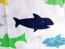 Pillowfort Shark Attack Lighting Bug 3pc Twin Sheet Set Flat Fitted Pillowcase