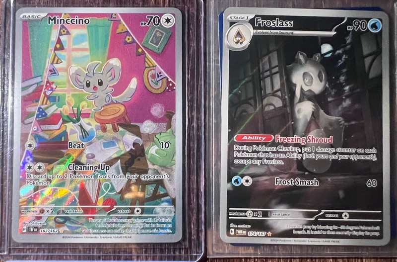 Pokemon TCG English Holo Full Art 5-Card Lot Minccino Froslass Aurorus Jet