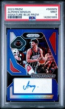 2023 PANINI PRIZM SIGNATURES | BLUE PRIZM [#1/49]ALPEREN SENGUN SIGSEN PSA 9