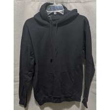 Gildan Hoodie Unisex Medium Black Excellent Heavy Blend Fleece Pullover Hooded