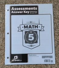 BJU Math 5 Assessments Answer Key