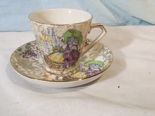 LORD NELSON "Pompadour" Vintage Teacup & Saucer, Crafted in England, NICE!