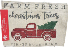 Set of 2 Tapestry Kitchen Placemats, WINTER, CHRISTMAS TREES TRUCK,FARM FRESH,CH