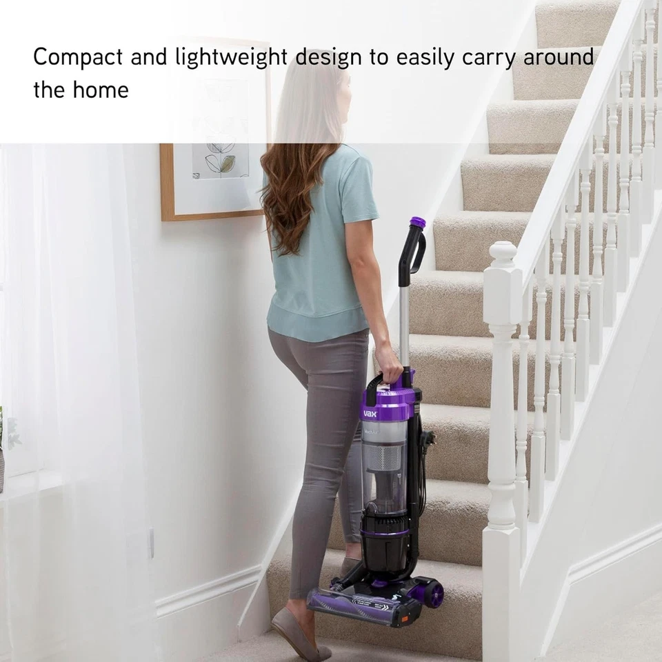 Vax Mach Air Multi-Cyclonic Upright Vacuum Cleaner - Lightweight 820W Purple - Image 3 of 4