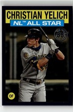 2021 Topps #86AS-27 Christian Yelich 1986 Topps Baseball 35th Ann All-Stars Blue