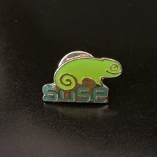 VTG SUSE Linux Chameleon Hat Lapel Pin