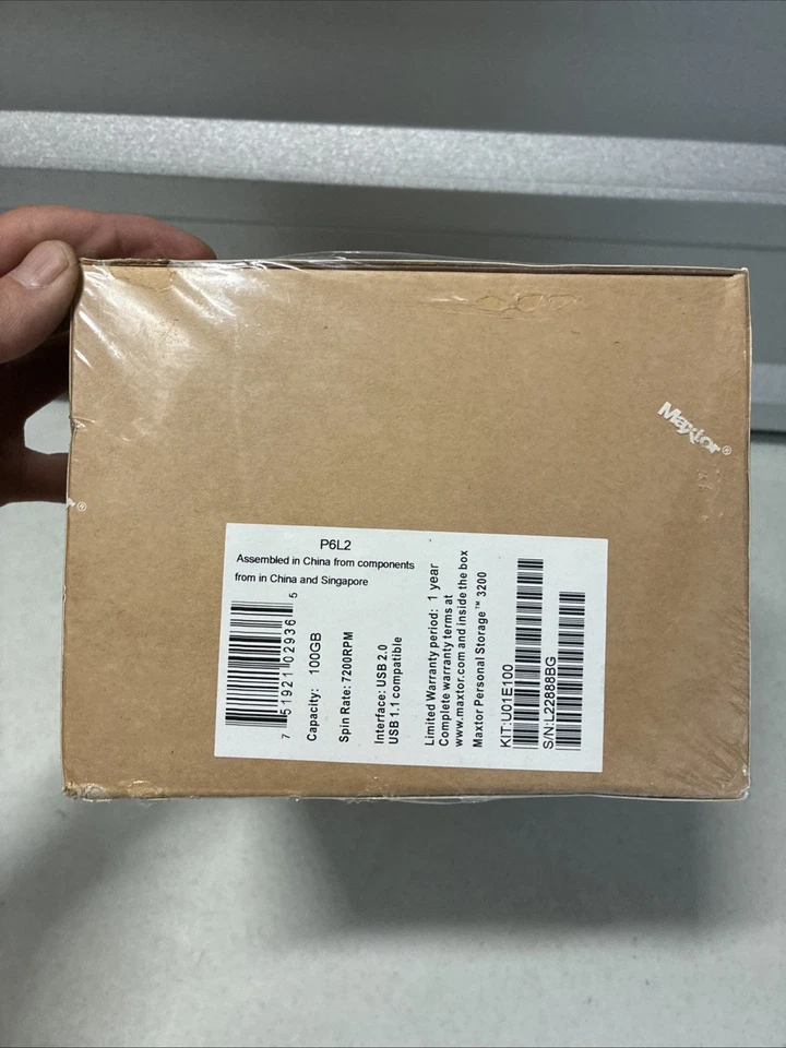 Maxtor Basics Personal Storage 3200 100 GB External Hard Drive Brand New Sealed - Image 4 of 4