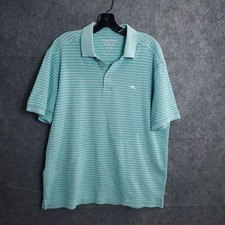 Tommy Bahama Island Zone Sailfish Polo Shirt Men Large Green Supima Performances