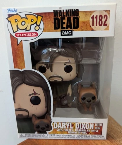 Funko Pop The Walking Dead Daryl Dixon With Dog #1182...Box Damage See Photos