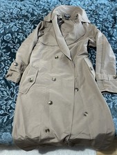 Women's Beige Trench Coat Size Xs