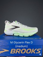 Brooks Mens Glycerin Flex D Green/White Running Shoes