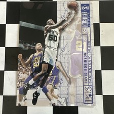1994-95 UD Collector's Choice Intl Spanish Gold Signature David Robinson HOF