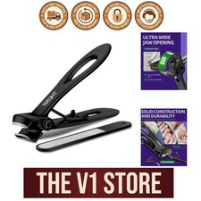 Heavy Duty Toenail Clippers with Wide Jaw Opening - Ideal for Seniors  Adults