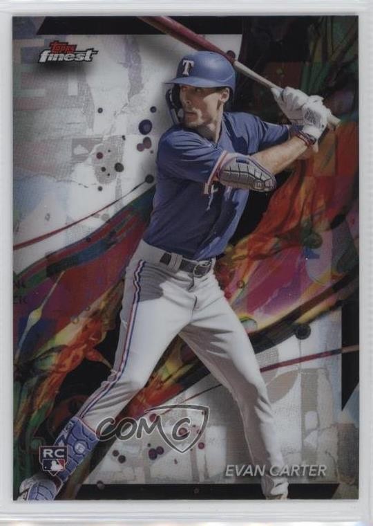 2024 Topps Finest Common Refractor Evan Carter #62 Rookie RC 1az7