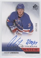 2015-16 SP Authentic Future Watch Inscribed 47/50 Oscar Lindberg #275 Auto 0ll