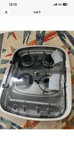 Caravan / Motorhome 3 Burner Gas Hob with Electric Hotplate and Glass Lid