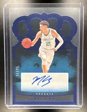2020-21 Crown Royale Basketball LaMelo Ball #RCA-BAL Rookie Blue Auto /75