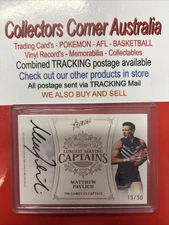 2024 AFL Fremantle Supremacy Longest Serving Captains Sig - Matthew Pavlich /50