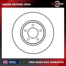 1X BRAKE DISC FOR DODGE JOURNEY 2.4 ECO+ FRONT