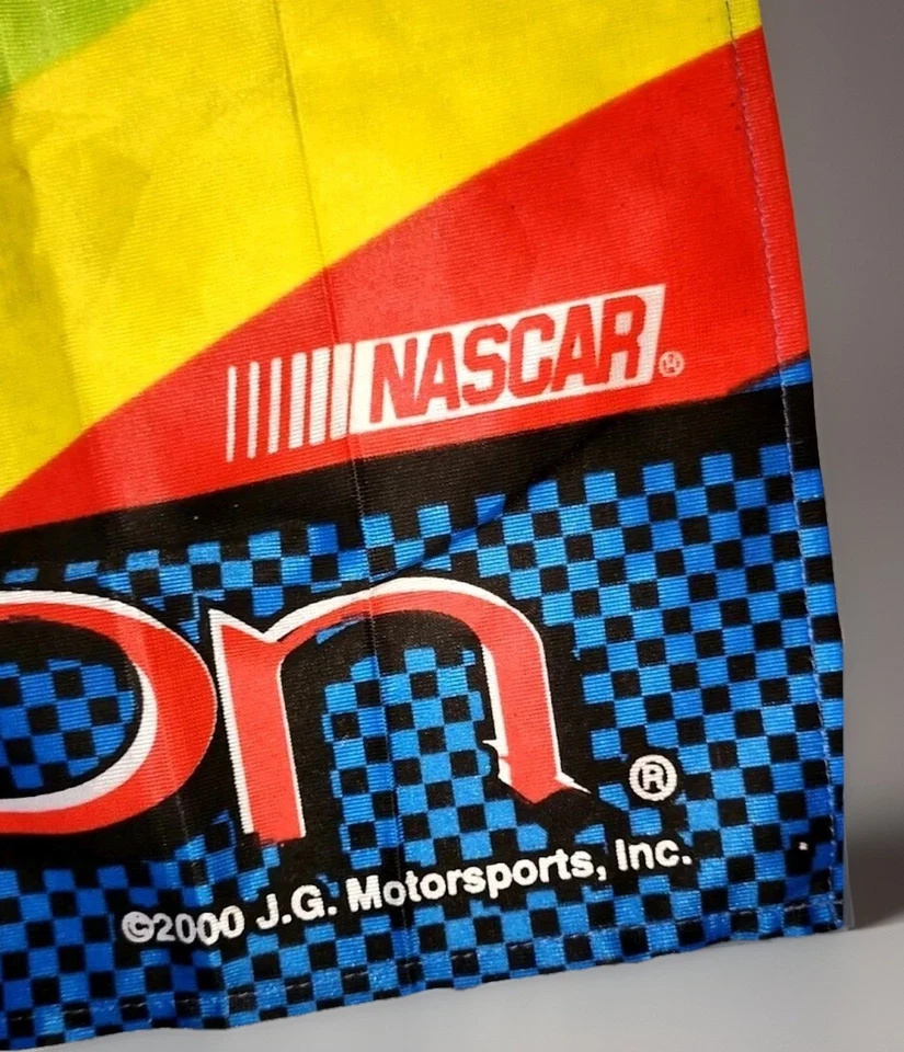 Bandera vintage Jeff Gordon 2000 número 24 aprox. Cueva/Garaje 38 X 27 Hombre Foto 2 de 2