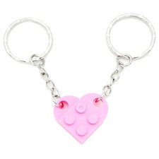 Friendship Gifts Best Friend Keychain Couples Keychain BFF Heart Key Ring Set Bi