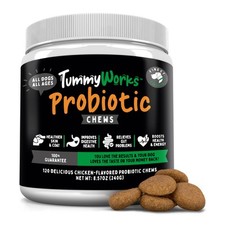 Tummyworks Probiotic 120 Soft Chews For Dogs All Ages - Supports Diges