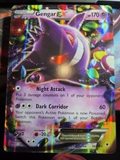 Carta Pokemon Gengar EX 34/119 XY Forze Fantasma Holo Rara Jumbo Card