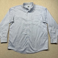 LL Bean Light Blue 16 1/2 - 35 Men's Button Down Wrinkle Resistant Dress Shirt