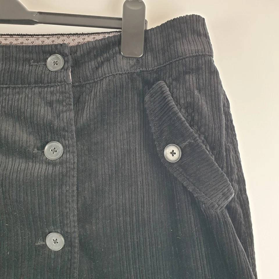Crew Clothing Skirt Size 18 Black Corduroy Mini Skirt Jumbo Corduroy - Image 3 of 4
