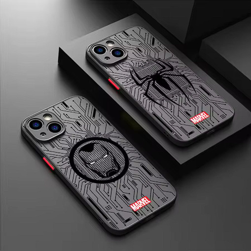 Marvel Hero Logo Phone Case for iPhone 16 15 14 13 12 11 Pro Max