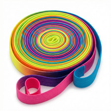 PRECORN Gummitwist Kinder 6 m – Regenbogen Hüpfgummi – Indoor & Outdoor – Garten