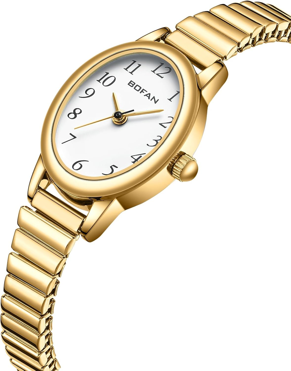 Small Gold Watches for Women Easy Read Ladies Quartz Wrist  display picture 1