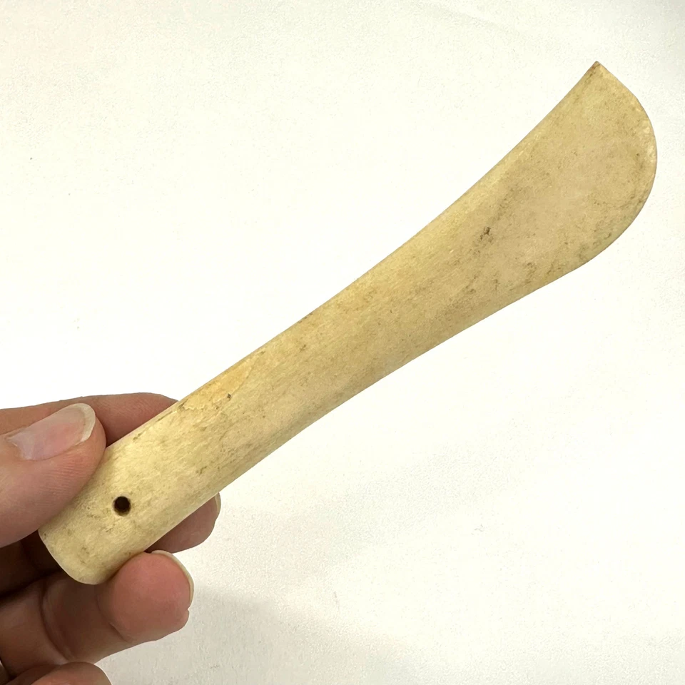 Antigua herramienta japonesa de tela Hera desplazamiento pliegue marca costura 4,5? Foto 4 de 4