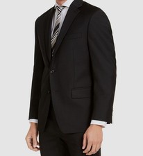 Michael Kors Mens Classic fit Black Wool Blend Suit Jacket Blazer 42 R NEW 450