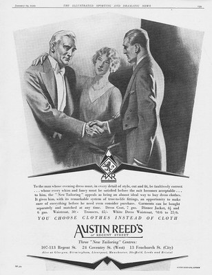 Austin Reed's of Regent Street Vintage Werbung 1929 #1
