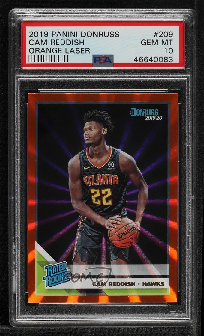 2019 Donruss Rated Rookie Holo Orange Laser Cam Reddish #209 PSA 10 GEM MT 0n7b