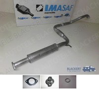 Imasaf Auspuff Mitteltopf + Anbauteile für Primera 2.0 16V 1996-2001