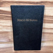 MERCK'S 1899 MANUAL OF THE MATERIA MEDICA 1st Ed 100th Anniversary Reprint VGC