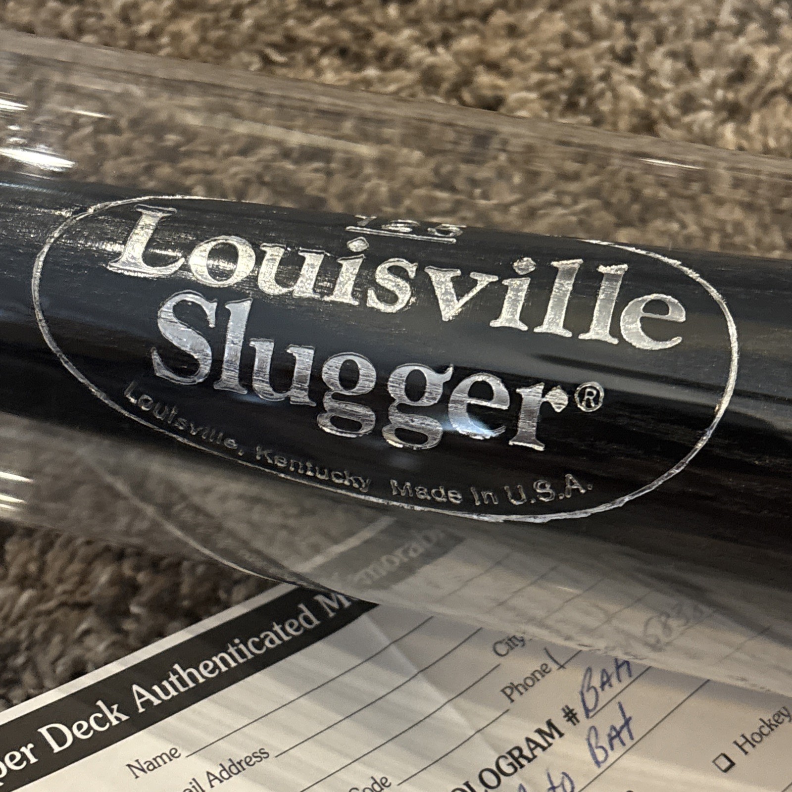 Upper Deck Ken Griffey Jr Signed Auto C271 Game Model Bat Autograph UDA COA