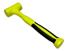 Snap On Tools NEW HBFE24HV 24 ounce Dead Blow Hi-Viz Yellow Soft Grip Hammer USA