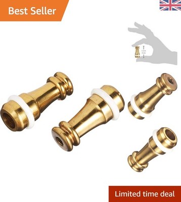 Robuste 38 mm polierte Messing Gardinen Kordelgriffe - perfekt für Wohnkultur - 2er Pack