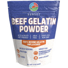 Unflavored Beef Gelatin Powder 5 oz 142g Protein Collagen Baking Supplement