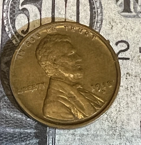 1918 D Lincoln Wheat Penny - Full Wheats - EF/AU - Combined Shipping