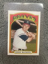 2013 Topps Archives Eddie Mathews #TM-100 Braves HOF - 1972 Design Tall Boy