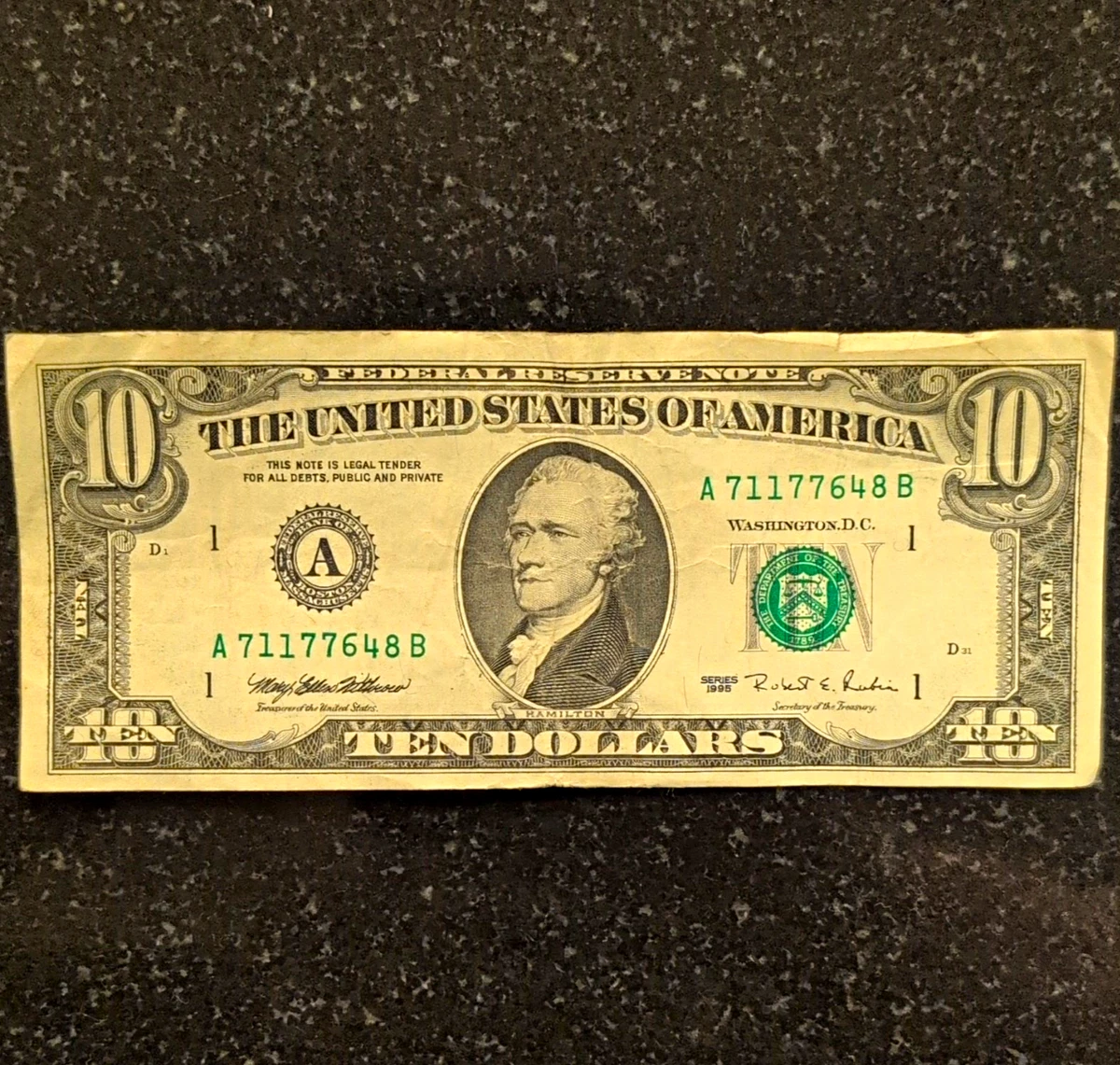 Circulated $10 1995 US Federal Reserve Small Notes for sale | eBay