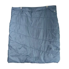 Swiss Tech Puffer Skirt Womens XL Blue Gray Outdoors Side Zip