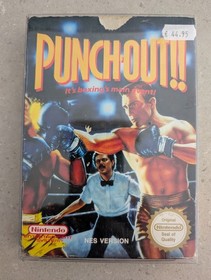 Nintendo NES "Punch-Out!!" (PAL) Boxed &ndash; c/w Manual, Protector, Case & Reg Card