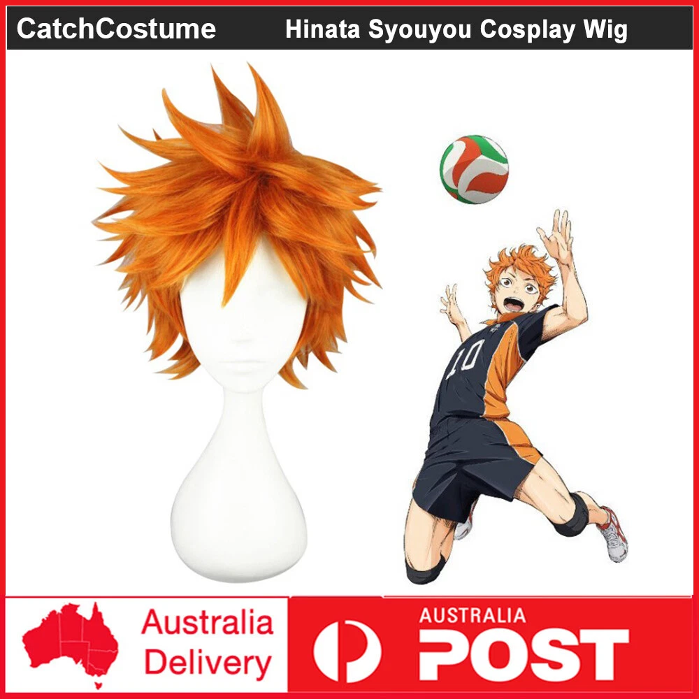 Orange anime wig cheap